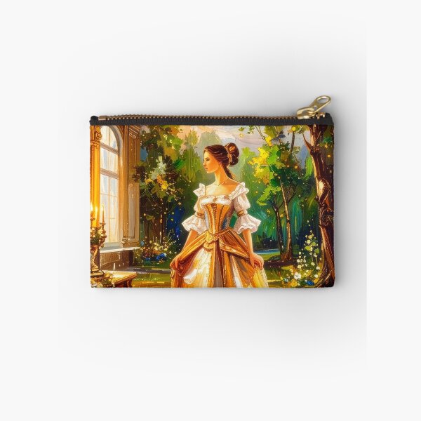 Item preview, Woman in Gold Ballgown Under Starry Skies designed and sold by brightmistart.