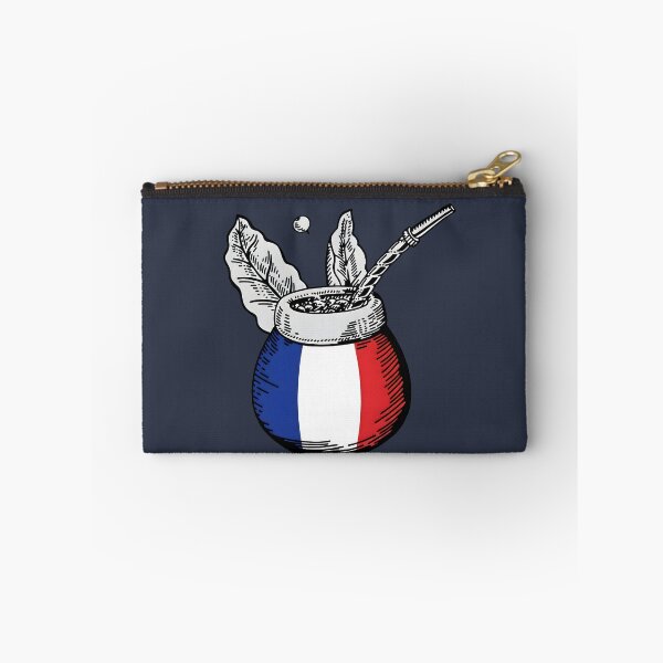 Item preview, Yerba Mate Matero with French Flag – Minimal Vintage Design designed and sold by flamini.
