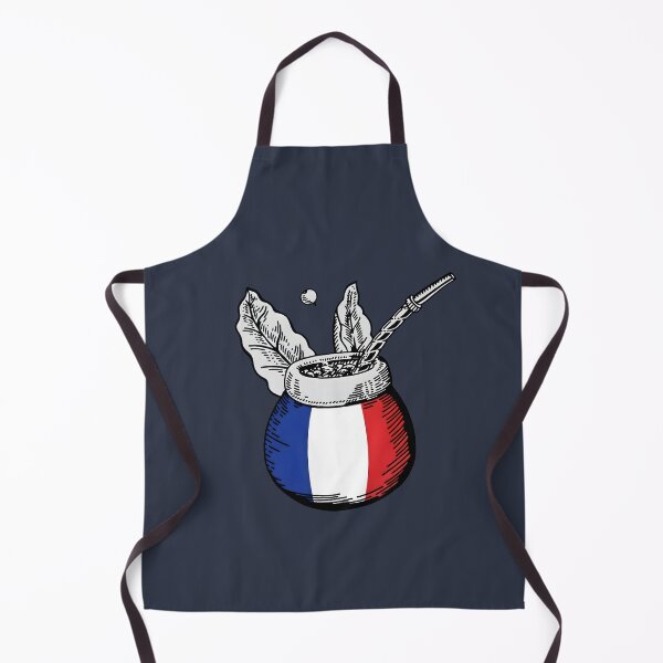 Item preview, Yerba Mate Matero with French Flag – Minimal Vintage Design designed and sold by flamini.