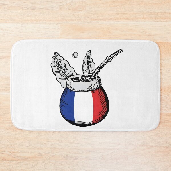 Item preview, Yerba Mate Matero with French Flag – Minimal Vintage Design designed and sold by flamini.