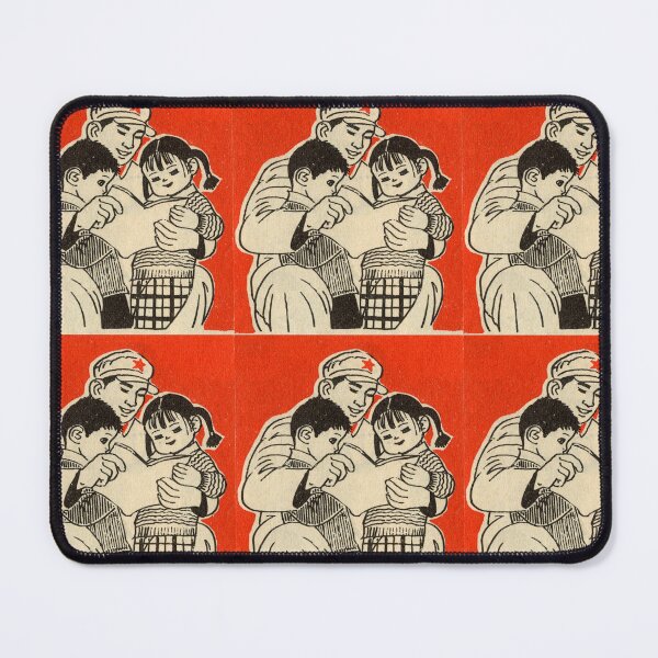 Item preview, Vintage Chinese Propaganda Poster – Soldier Reading to Children designed and sold by FriendsClub.