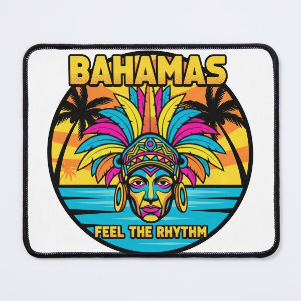 Item preview, Bahamas Junkanoo Carnival Mask - Vibrant Pop Art Island Rhythm Design designed and sold by Wear Sculpt.