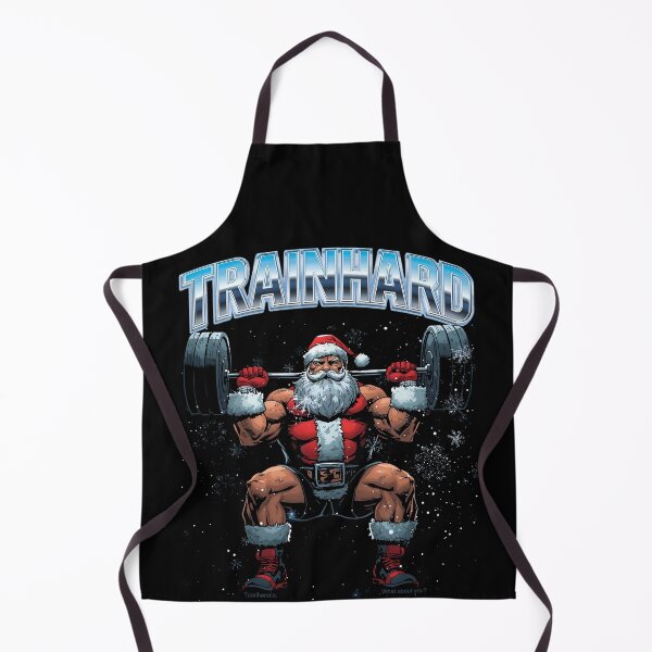 Item preview, TrainHard Santa – Beast Mode Christmas Gym Skull Edition designed and sold by TrainHardCo.