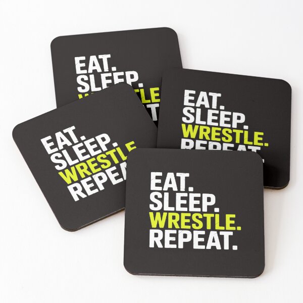Item preview, Eat Sleep Wrestle Repeat - Cool Wrestling designed and sold by RatCurry.