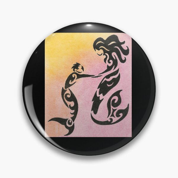 Item preview, Mermaid and Child Silhouette designed and sold by BendyBeasts.