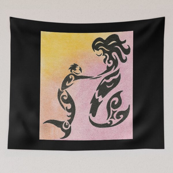 Item preview, Mermaid and Child Silhouette designed and sold by BendyBeasts.