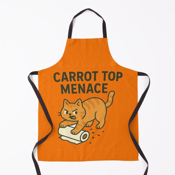 Item preview, Carrot Top Menace - Orange Ginger Cat designed and sold by CraftedHome.