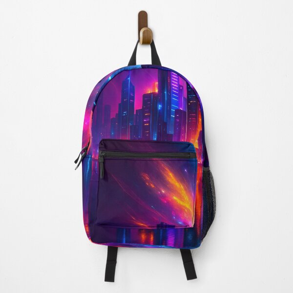 Item preview, Dopamine Burst Skyline – Neon City Explosion designed and sold by MrBunny_ART.