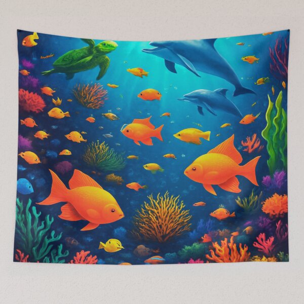 Item preview,  Underwater Carnival Madness designed and sold by Zofia Sosnecka.