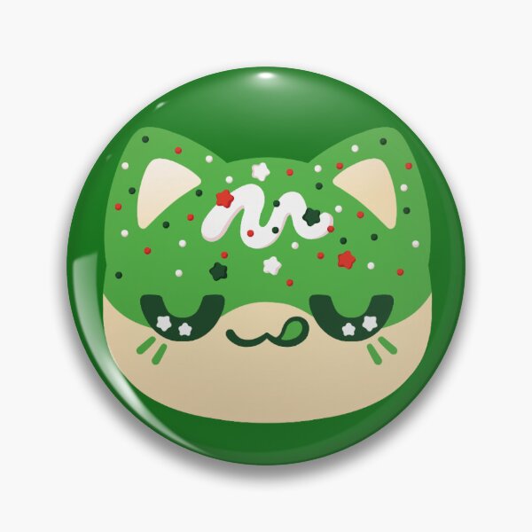 Item preview, Aphmau Christmas Holiday Meemeow Cat Pattern Green Variant Version 1 designed and sold by ACenturyMage.