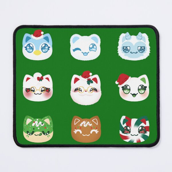 Item preview, Aphmau Christmas Holiday Meemeow Cat Pattern Green Variant Version 1 designed and sold by ACenturyMage.