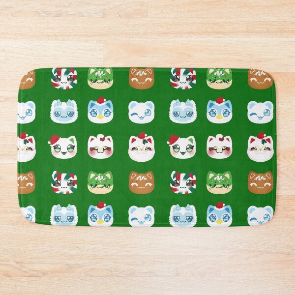 Item preview, Aphmau Christmas Holiday Meemeow Cat Pattern Green Variant Version 1 designed and sold by ACenturyMage.