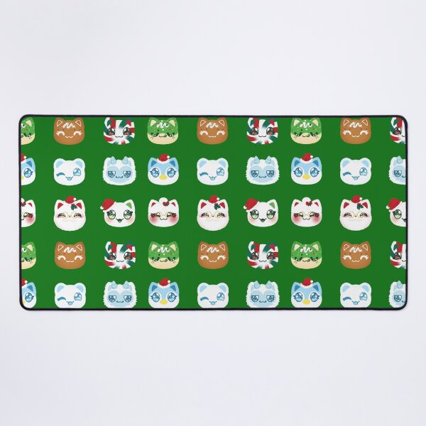 Item preview, Aphmau Christmas Holiday Meemeow Cat Pattern Green Variant Version 1 designed and sold by ACenturyMage.