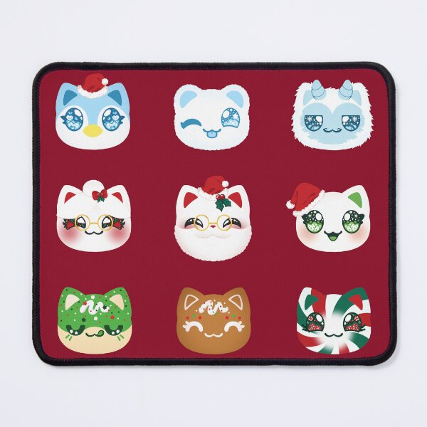 Item preview, Aphmau Christmas Holiday Meemeow Cat Pattern Deep Red Variant Version 1 designed and sold by ACenturyMage.