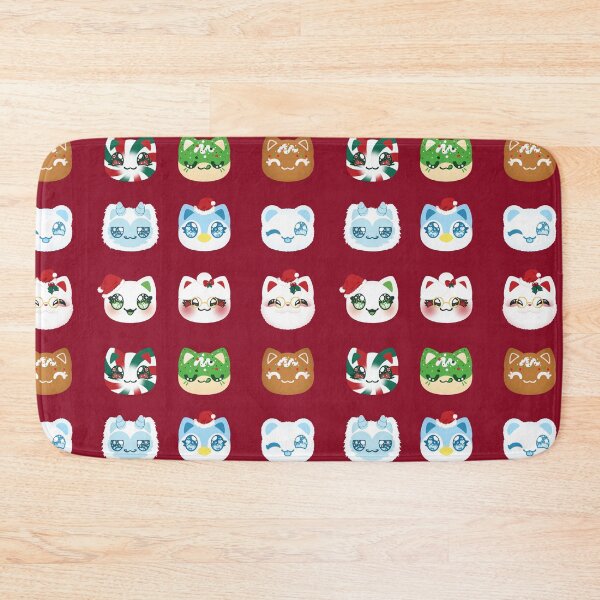 Item preview, Aphmau Christmas Holiday Meemeow Cat Pattern Deep Red Variant Version 1 designed and sold by ACenturyMage.