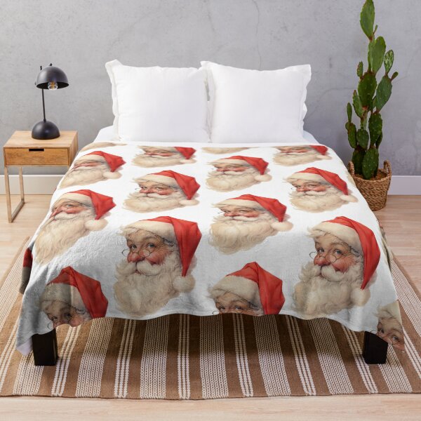 Item preview, Santa Head: Bring home the charm of a classic Christmas with this vintage illustration of Santa’s head. designed and sold by PIXEL POP DESIGNS - Beyond the Norm!.