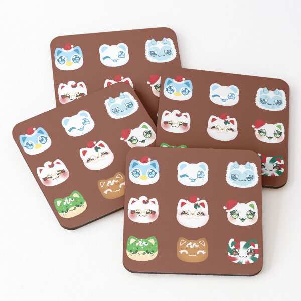 Item preview, Aphmau Christmas Holiday Meemeow Cat Pattern Chocolate Brown Variant Version 1 designed and sold by ACenturyMage.