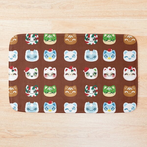 Item preview, Aphmau Christmas Holiday Meemeow Cat Pattern Chocolate Brown Variant Version 1 designed and sold by ACenturyMage.