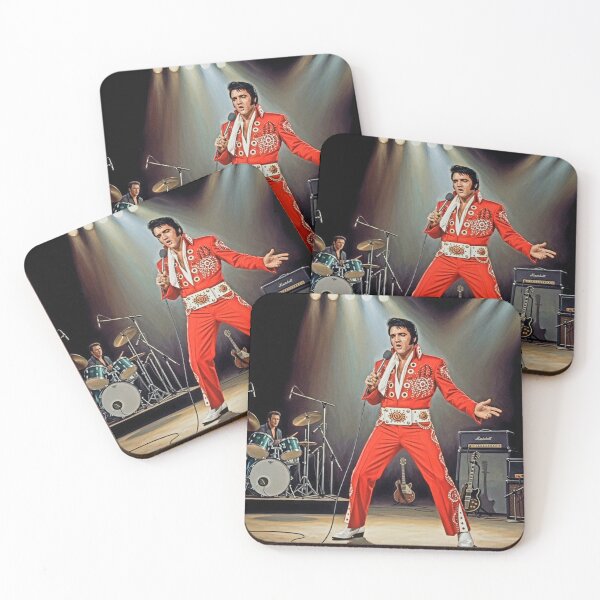 Item preview, Red Hot King: Elvis in His Stage Jumpsuit designed and sold by Art's Diner.