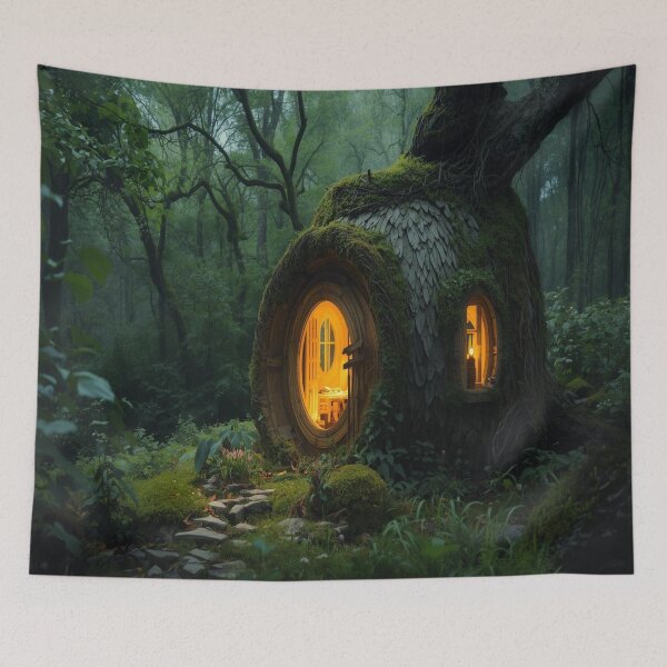 Item preview, Lifestyle Hub: Cozy Fantasy Forest Cottage designed and sold by M&M Lifestyle Hub.