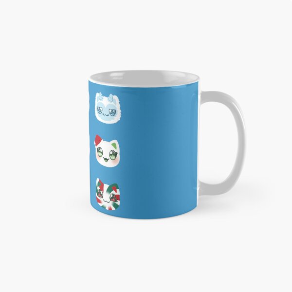 Item preview, Aphmau Christmas Holiday Meemeow Cat Pattern Glacial Blue Variant Version 1 designed and sold by ACenturyMage.