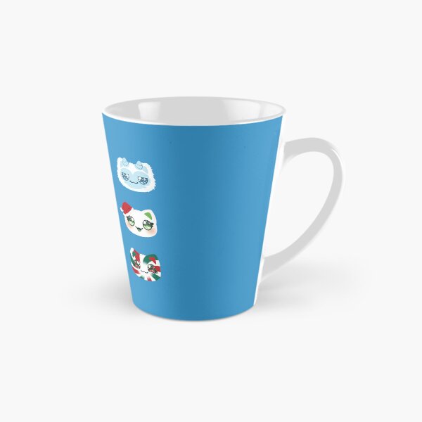 Item preview, Aphmau Christmas Holiday Meemeow Cat Pattern Glacial Blue Variant Version 1 designed and sold by ACenturyMage.