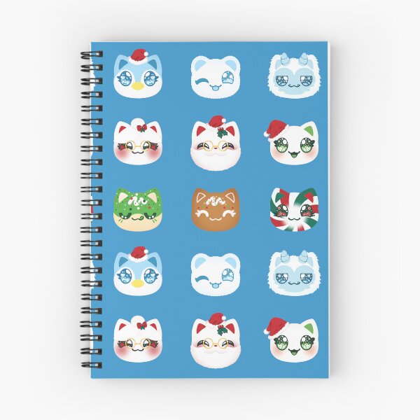 Item preview, Aphmau Christmas Holiday Meemeow Cat Pattern Glacial Blue Variant Version 1 designed and sold by ACenturyMage.