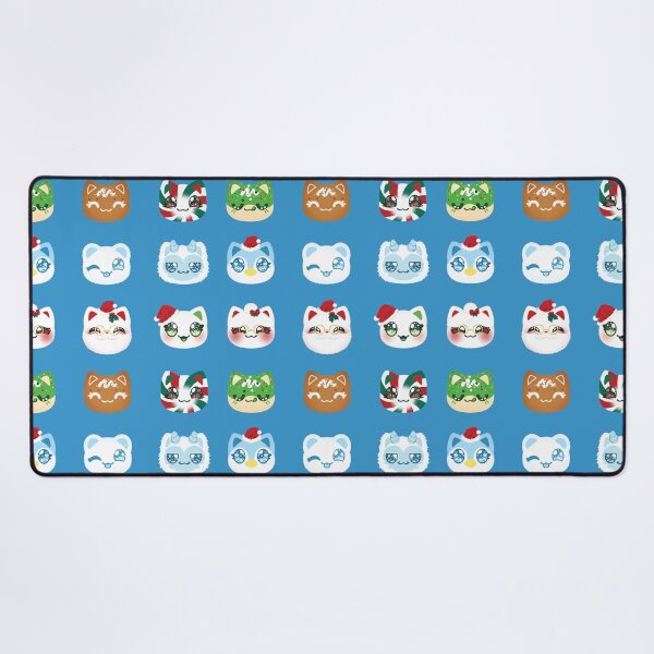 Item preview, Aphmau Christmas Holiday Meemeow Cat Pattern Glacial Blue Variant Version 1 designed and sold by ACenturyMage.