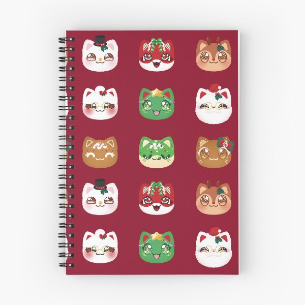 Item preview, Aphmau Christmas Holiday Meemeow Cat Pattern Deep Red Variant Version 2 designed and sold by ACenturyMage.