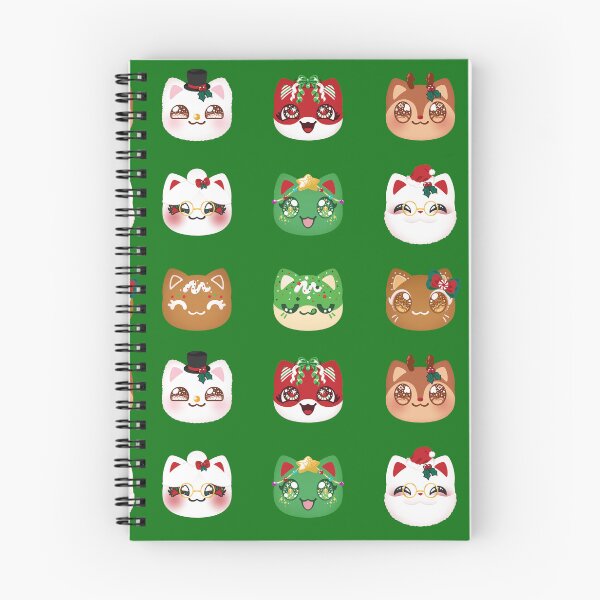 Item preview, Aphmau Christmas Holiday Meemeow Cat Pattern Green Variant Version 2 designed and sold by ACenturyMage.