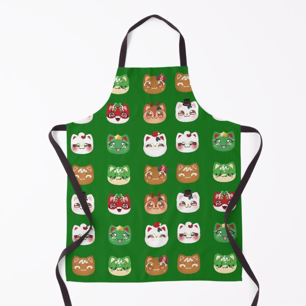 Item preview, Aphmau Christmas Holiday Meemeow Cat Pattern Green Variant Version 2 designed and sold by ACenturyMage.