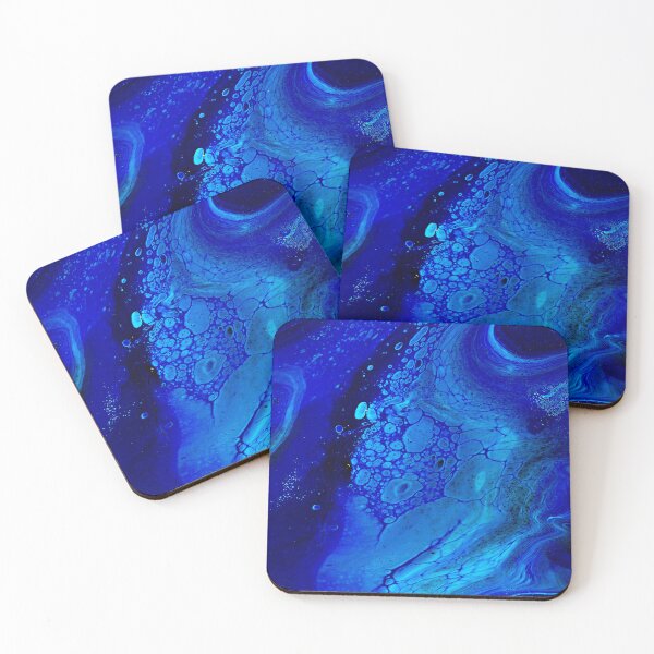 Item preview, Poseidon's Dark Heart - Acrylic Paint Pour Art designed and sold by ArtisticLynnsanity.