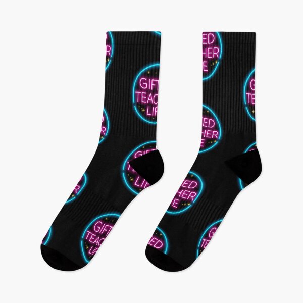 Item preview, Gifted teacher life- neon on black design designed and sold by Happyhoo1.