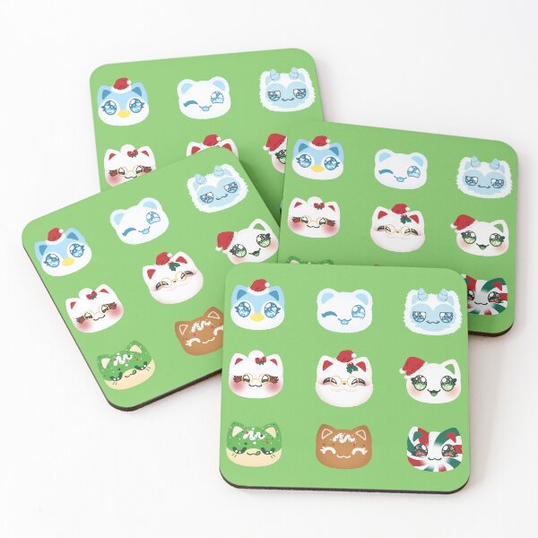 Item preview, Aphmau Christmas Holiday Meemeow Cat Pattern Pistashio Green Variant Version 1 designed and sold by ACenturyMage.