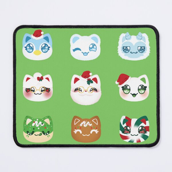Item preview, Aphmau Christmas Holiday Meemeow Cat Pattern Pistashio Green Variant Version 1 designed and sold by ACenturyMage.