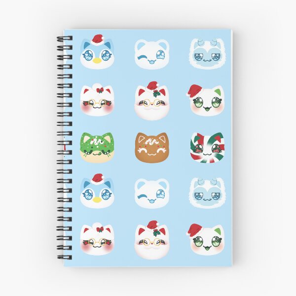 Item preview, Aphmau Christmas Holiday Meemeow Cat Pattern Powder Blue Variant Version 1 designed and sold by ACenturyMage.