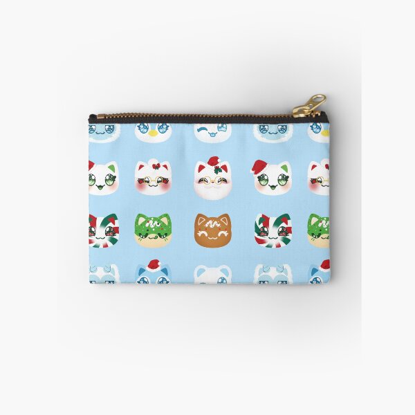 Item preview, Aphmau Christmas Holiday Meemeow Cat Pattern Powder Blue Variant Version 1 designed and sold by ACenturyMage.
