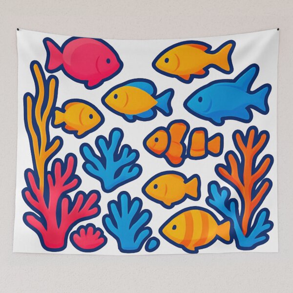 Item preview,  Underwater Carnival Madness designed and sold by Zofia Sosnecka.