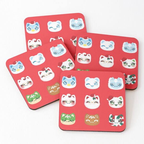 Item preview, Aphmau Christmas Holiday Meemeow Cat Pattern Red Variant Version 1 designed and sold by ACenturyMage.