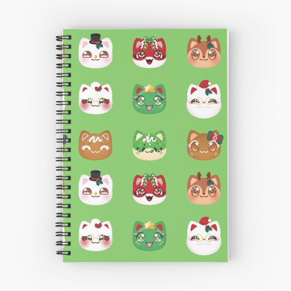 Item preview, Aphmau Christmas Holiday Meemeow Cat Pattern Pistashio Green Variant Version 2 designed and sold by ACenturyMage.