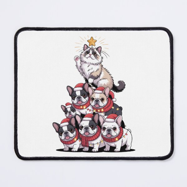 Item preview, Ragdoll cat merry Christmas rich and dog designed and sold by kaka8888.