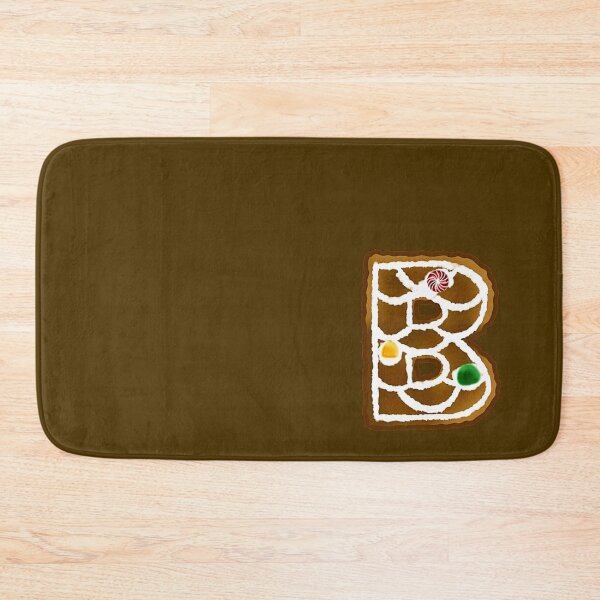 Item preview, B Monogram (Gingerbread) designed and sold by CharmedHeartArt.