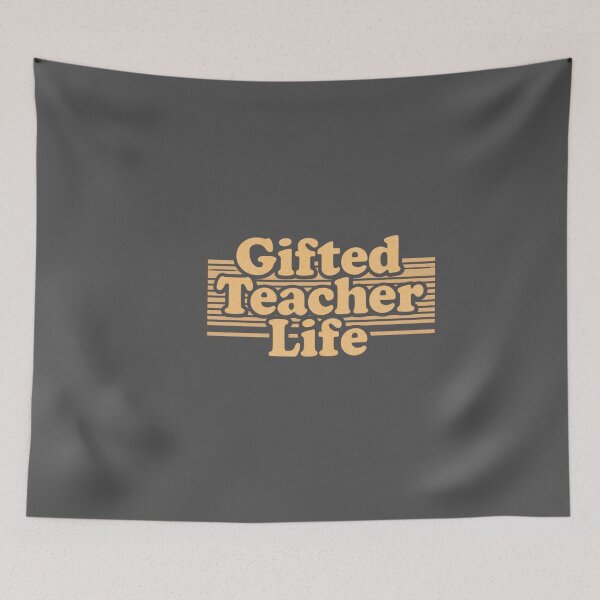 Item preview, Gifted teacher life- solid gray design designed and sold by Happyhoo1.