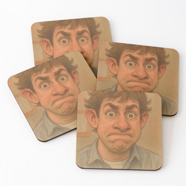 Item preview, Classic Office Deadpan Look - Humorous Caricature Sketch designed and sold by Greemo03.