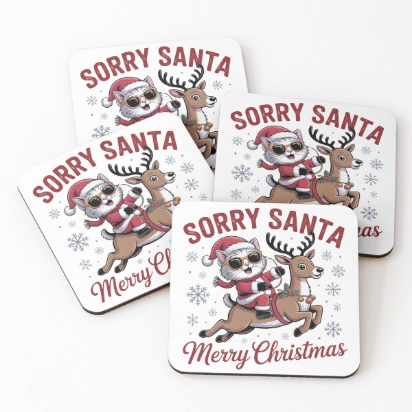 Item preview, Ragdoll cat merry Christmas santa rich designed and sold by kaka8888.