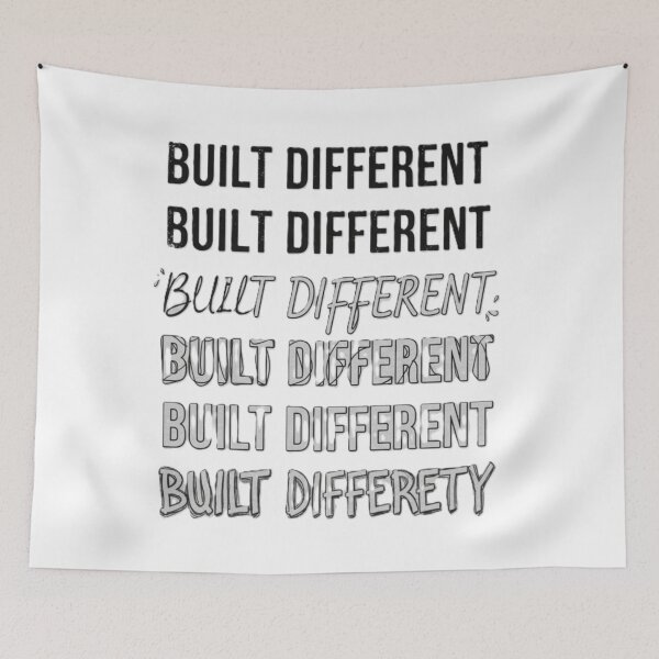 Item preview, Built Different Unique Typography Design - Stand Out designed and sold by Choploop.