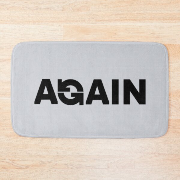 Item preview, Minimalist AGAIN Loop Typography designed and sold by TextAura™.