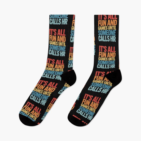 Item preview, It's All Fun and Games Until Someone Calls HR, HR Humor Design designed and sold by Gogetgiggles.