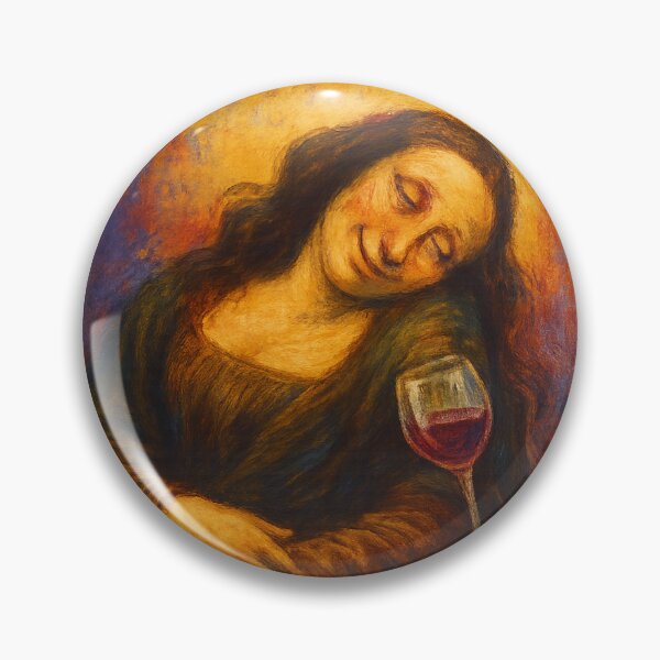 Item preview, Mona in Vino Veritas – The Wine-Loving Mona Lisa designed and sold by LOSCOLIS.