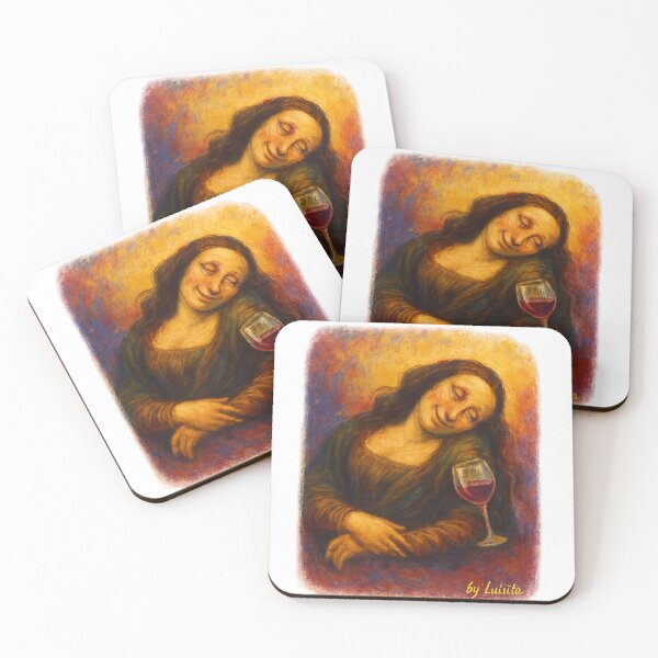 Item preview, Mona in Vino Veritas – The Wine-Loving Mona Lisa designed and sold by LOSCOLIS.